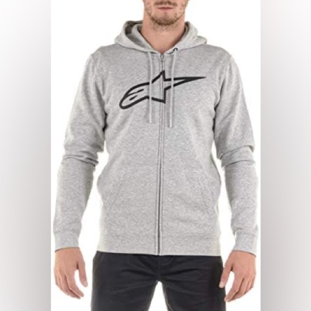 Alpinestars Men's Logo Full Zip Hoodie Modern fit size XS